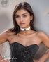 SiaLinda: Halsband Albina echtes Lackleder weiß, solo, mit kleinem oder großem Ring - SiaLinda.com
